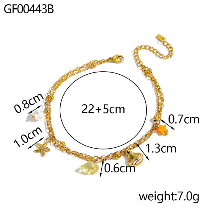 Hot-Selling Square Stone-Inlaid Bracelet Light Luxury High-End Feel Stainless Steel Zircon Jewelry Fashion Women's...