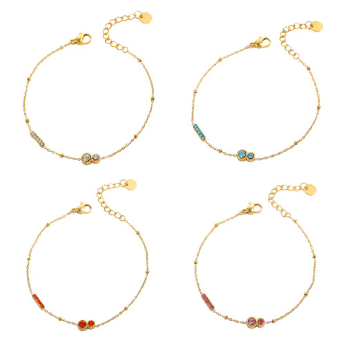 New Fashion Necklace European and American Style Stainless Steel Niche Fashion Necklace Bracelet Set Wholesale