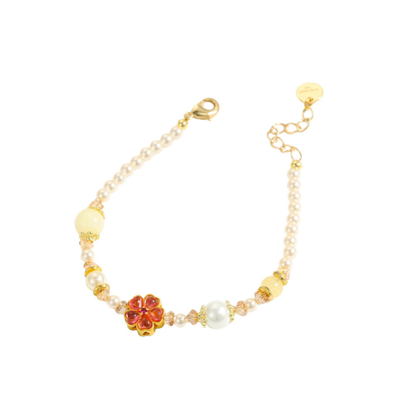 Star Moon Heart Clover Colorful Zircon Non-Fading Titanium Steel Bracelet for Women Fashion Versatile Jewelry Wholesale