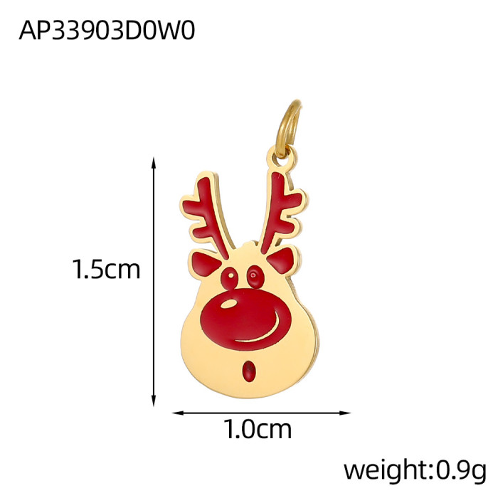 Hot-Selling New Christmas Oil Drop Accessories DIY Cat Paw Accessories Enclosure Christmas Hanging Decoration Accesso...