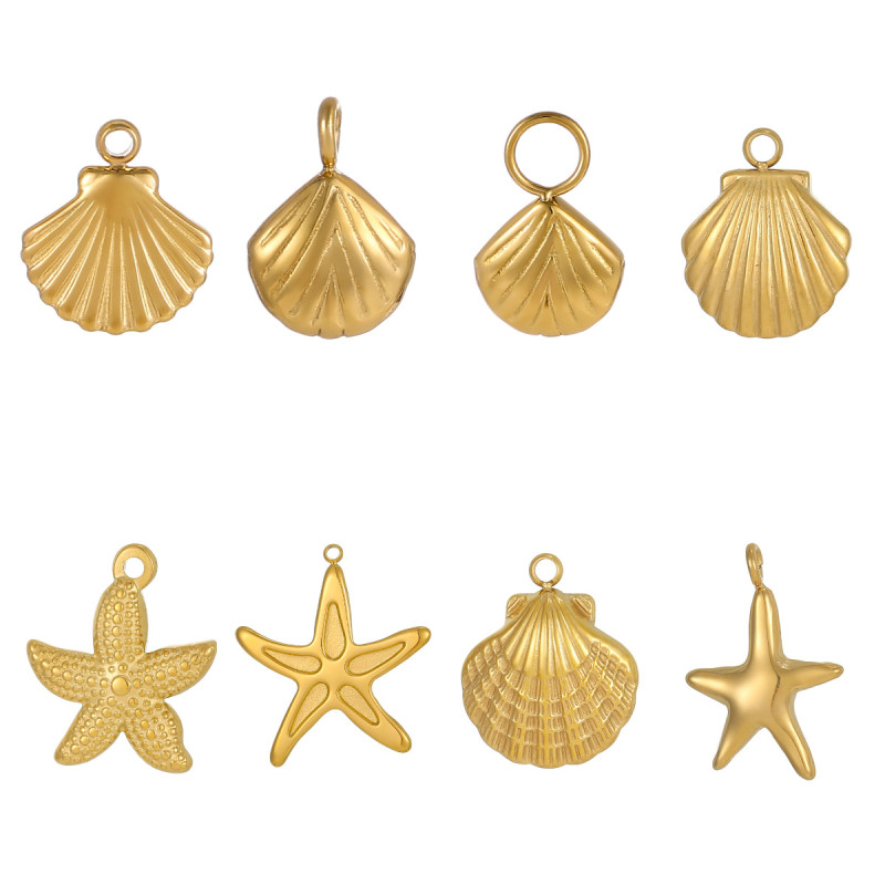 European and American Cross-Border Hot-Selling Fashion Light Luxury Ocean Series Turtle Scallop Starfish Accessories Jewelry Wholesale