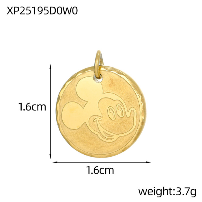 Stainless Steel Geometric Heart Star Starfish Shell DIY Pendant Bracelet Necklace Earring Accessories