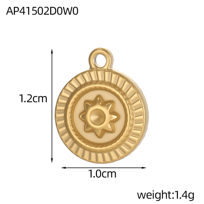 Stainless Steel Geometric Heart DIY Pendant Design Necklace Earrings Accessories Wholesale