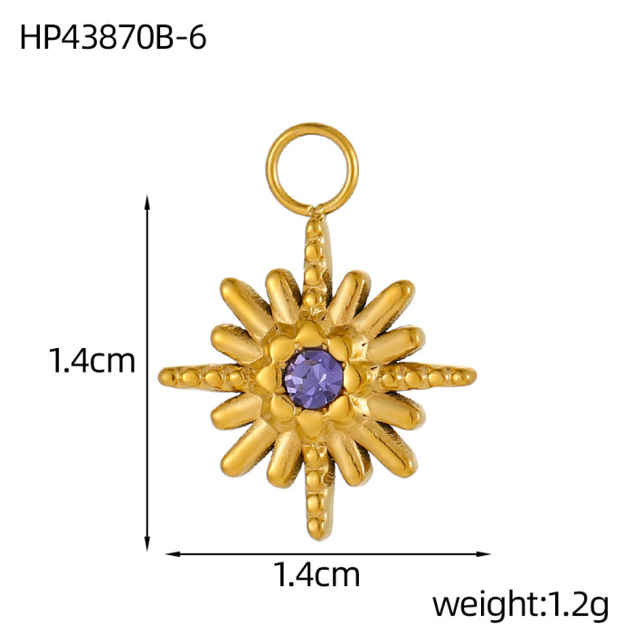 European and American Cross-Border Hot Selling Fashion Simple Light Luxury Versatile DIY Stainless Steel Zircon Accessories Jewelry Wholesale