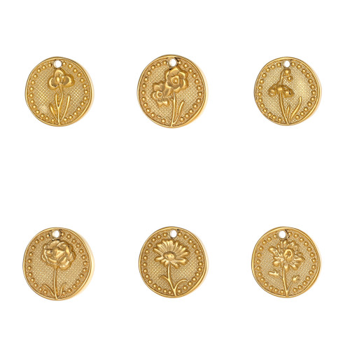 European and American French Retro High-End December Flowers Stainless Steel DIY Accessories Necklace Earring Accessories Wholesale