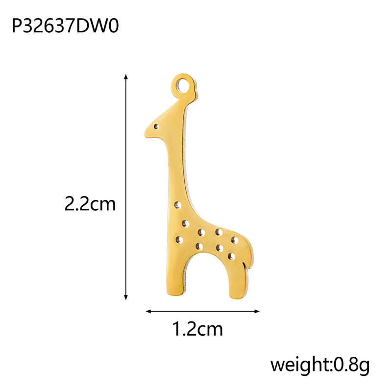 European and American Hot Selling Electroplated Color-retaining Animal Accessories Small Pendant DIY Jewelry Hanging Accessories Earrings Bracelet Necklace