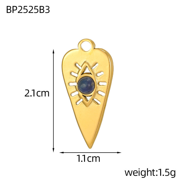 Hot-Selling Fashion Simple Light Luxury Stainless Steel Zircon DIY Geometric Accessories Jewelry Wholesale
