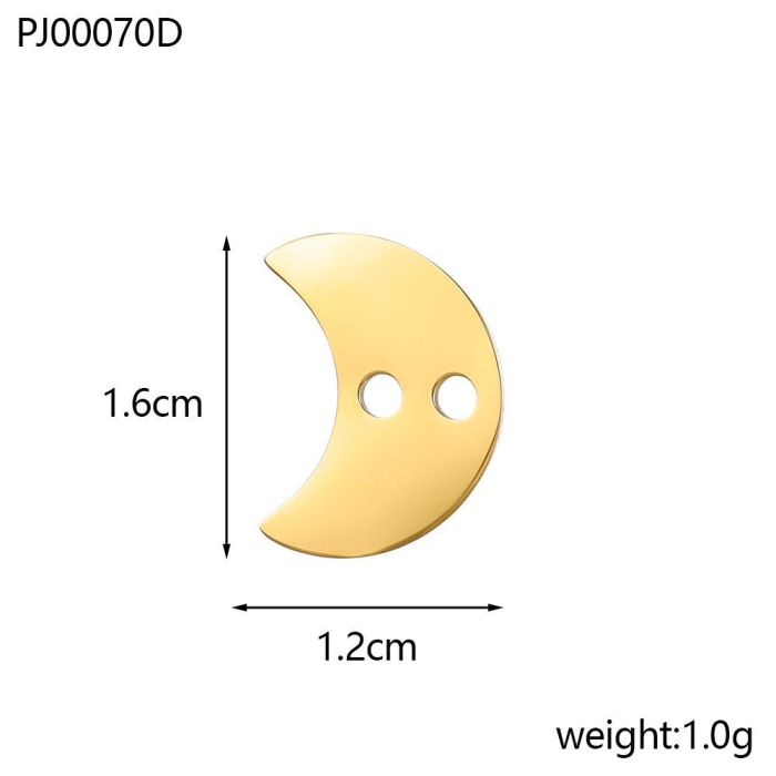 Sun Moon Retro Pattern Coin Sun Necklace Mid-Length Sweater Chain Titanium Steel 18K Gold Plated Dropshipping