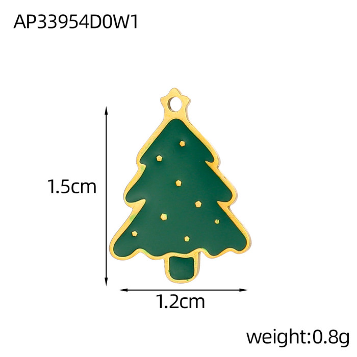 Hot-Selling New Christmas Oil Drop Accessories DIY Cat Paw Accessories Enclosure Christmas Hanging Decoration Accesso...