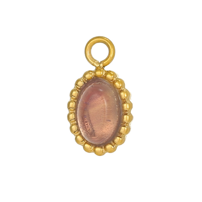 Cross-Border DIY Accessories Simple and Exquisite European and American Micro-Inlaid Turquoise Natural Stone Accessories Unique Design Sense Versatile Accessories