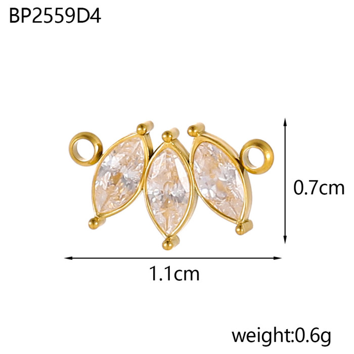 Cross-Border New Stainless Steel Natural Stone Pendant Turquoise Gold-Plated French Sun Necklace Earrings Handmade Accessories Wholesale