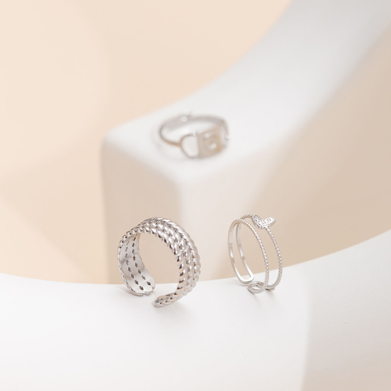 Cross-Border European and American Hot-Selling Geometric Retro High-End Fashion Trend Niche Titanium Steel Stainless Steel Jewelry Wholesale