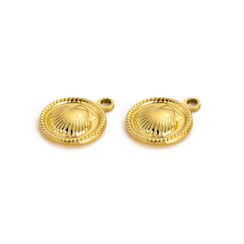 European and American Hot-Selling Fashion Simple Compact Exquisite Stainless Steel Shell Accessories Wholesale