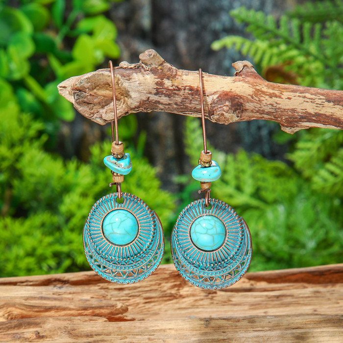 Amazon New Hot Selling Tassel Earrings Bohemian Retro Fashion Ear Accessories Wholesale Export Yiwu Manufacturer