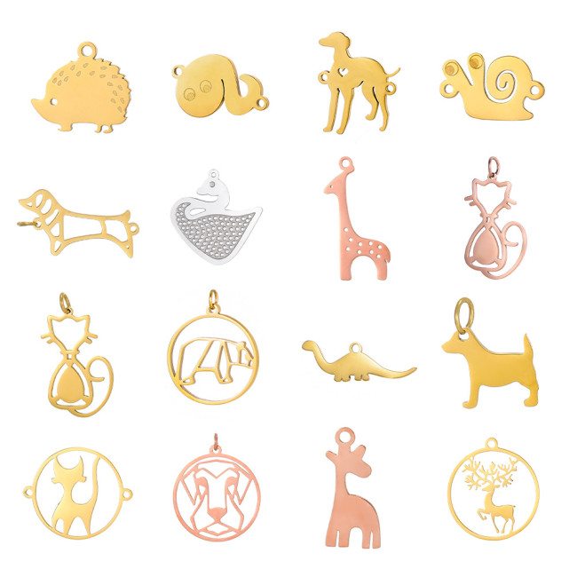European and American Cross-Border Hot Sale New Cat Pendant Cute Animal Pendant Jewelry Accessories Wholesale