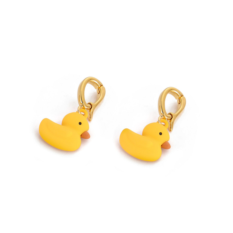 Original Cartoon Little Duck Necklace Creative Exquisite Stainless Steel Doll Necklace Cute Little Duck Pendant Pendant