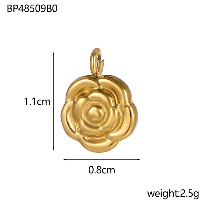 Foreign Trade Hot Selling Stainless Steel Accessories Pendant Retro Jewelry Heart Ocean Pentagram Plant Accessories Pendant Wholesale
