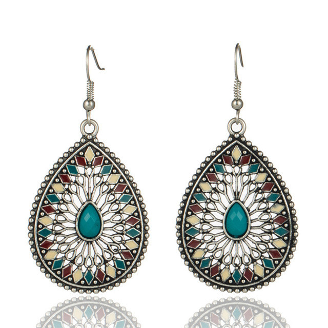 New Earrings Trendy Oil Drop Accessories Fashion Multi-Layer Round Earrings Long Earrings Wholesale