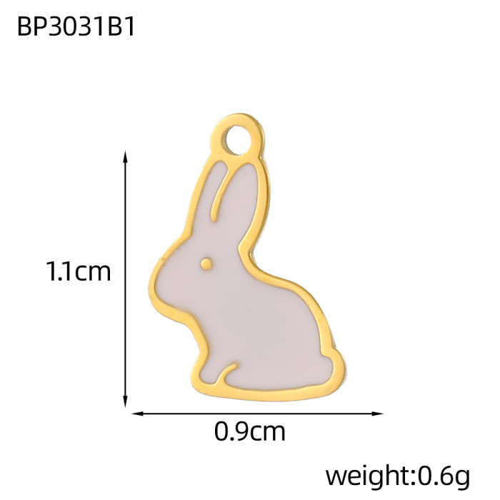 Hot-Selling Fashion DIY Stainless Steel Accessories Pikachu Anime Cartoon Oil Drop Accessories Wholesale, Jewelry