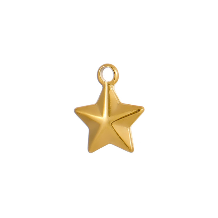 Versatile Small Niche Design Star Pendant Pentagram Stainless Steel Accessories Simple Versatile Chain Jewelry Wholesale
