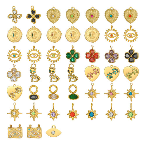 European and American Cross-Border Hot-Selling Fashion Simple Light Luxury Versatile Stainless Steel Animal Plant DIY Accessories Jewelry Wholesale