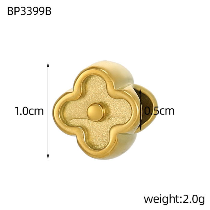 European and American Hot-Selling New Stainless Steel Perforated Petal Accessories Bracelet Necklace Matching DIY Accessories Wholesale