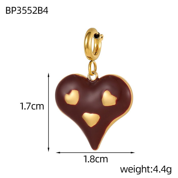 Cross-Border Hot High Heels Baby Series Pendant Oil Drop Stainless Steel Charms DIY Bracelet Women Jewelry Accessories