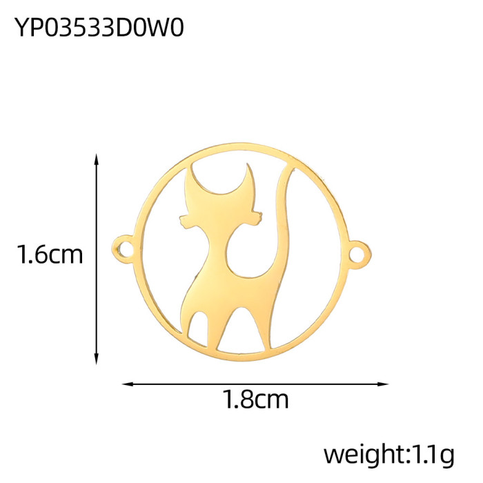 European and American Cross-Border Hot Sale New Cat Pendant Cute Animal Pendant Jewelry Accessories Wholesale