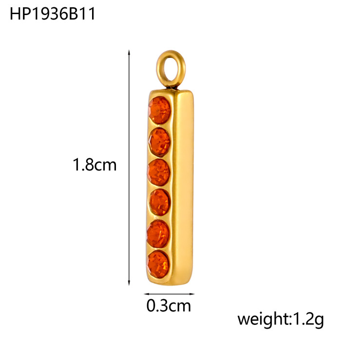 Hot Selling Handmade DIY Jewelry Accessories Stainless Steel Stone-Inlaid Pendant Accessories Jewelry Wholesale, Ne...