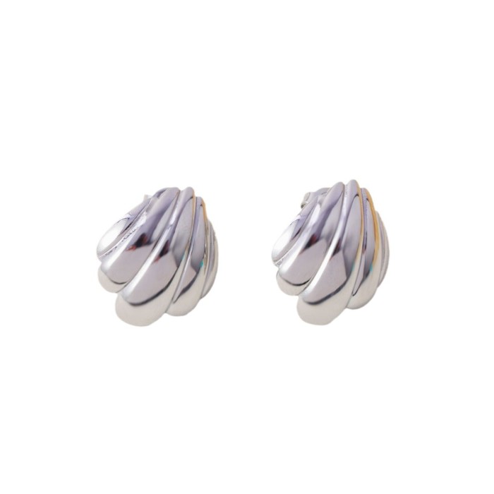 Hot-Selling Fashion Simple Light Luxury Versatile Unique Geometric Design Stainless Steel Women's Earrings Jewelry Wh...