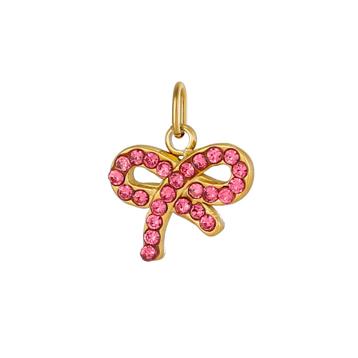 Cross-Border Hot Sale DIY Handmade Jewelry Accessories Bowknot Flower Pendant Charms Wholesale