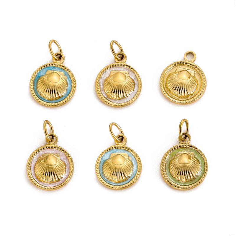 European and American Hot-Selling Fashion Simple Compact Exquisite Stainless Steel Shell Accessories Wholesale