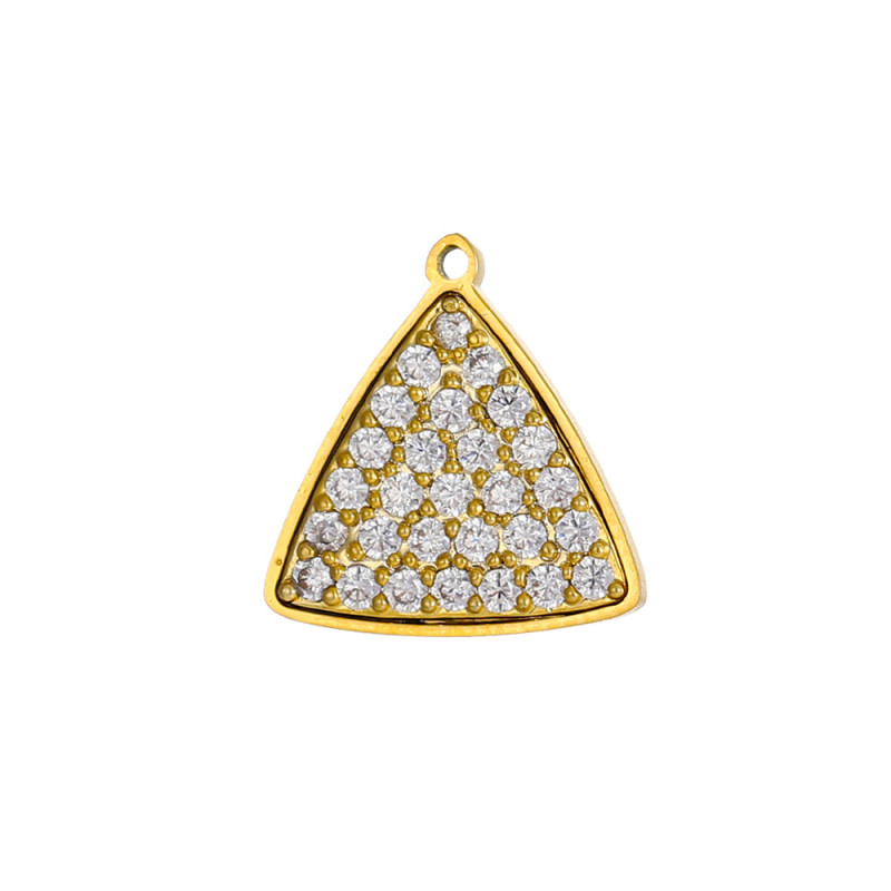 Heart-shaped Pendant Micro-inlaid Zircon Pendant Colorful Zircon Pendant Necklace Pendant Jewelry Accessories Wholesale