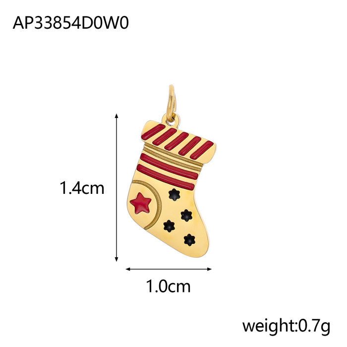 Hot-Selling New Christmas Oil Drop Accessories DIY Cat Paw Accessories Enclosure Christmas Hanging Decoration Accesso...