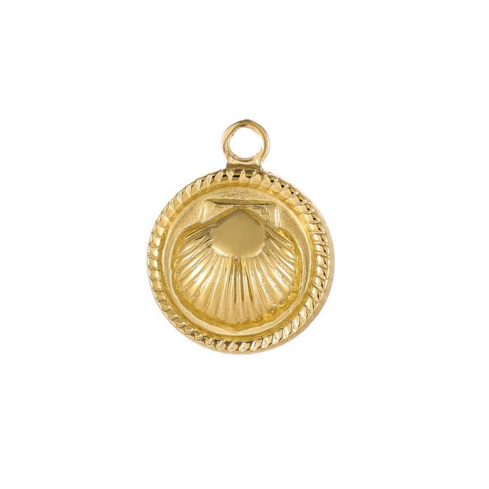 European and American Hot-Selling Fashion Simple Compact Exquisite Stainless Steel Shell Accessories Wholesale