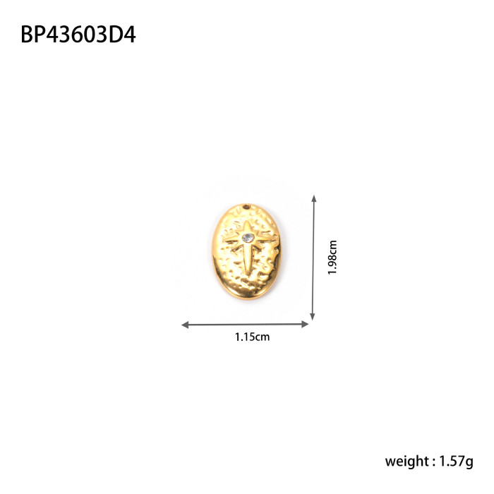 Stainless Steel Jewelry Accessories Star Moon DIY Necklace Pendant High-End Ins Style Accessories