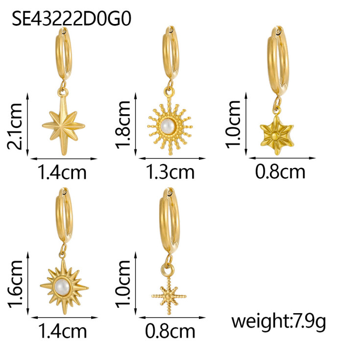 Amazon Hot-Selling Stainless Steel Geometric Pendant Personalized DIY Jewelry Pendant Bracelet Necklace Accessories P...