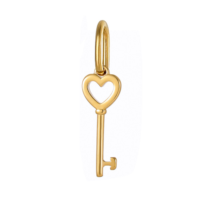Cross-Border Hot Sale Cutting Titanium Steel Gold Padlock Pendant Personalized Fashion DIY Stainless Steel Pendant