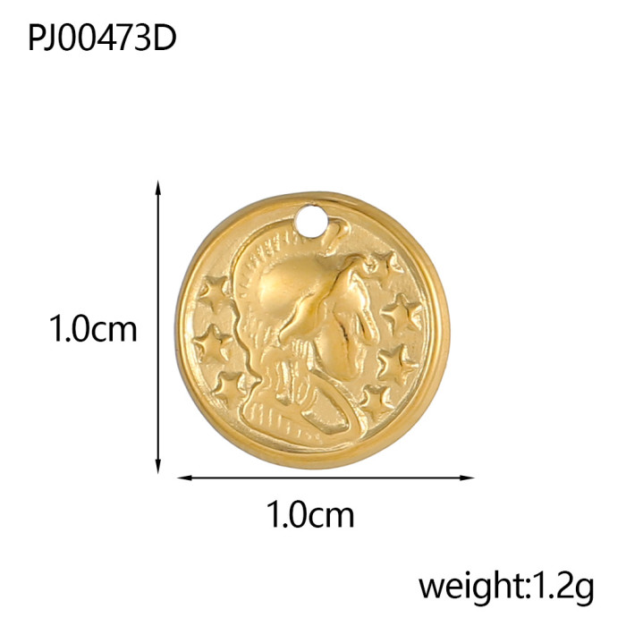 French Style Stainless Steel DIY Pendant for Women Stainless Steel Virgin Mary Statue Pendant Religious Accessories J...
