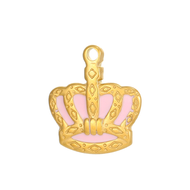 AliExpress Hot Sale Geometric Series Stainless Steel Zircon Accessories DIY Bracelet Accessories Pendant Wholesale