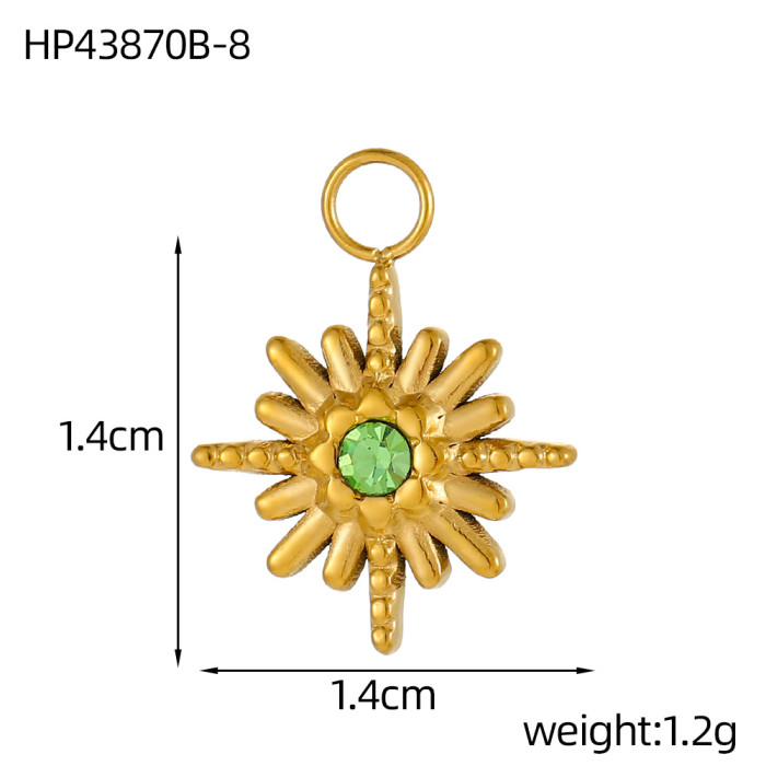 European and American Cross-Border Hot Selling Fashion Simple Light Luxury Versatile DIY Stainless Steel Zircon Accessories Jewelry Wholesale
