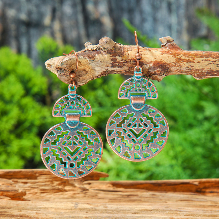 Hot-Selling Vintage Earrings Multi-Piece Set Fashion Ethnic Style Personality Geometric Earrings Versatile Jewelry De...