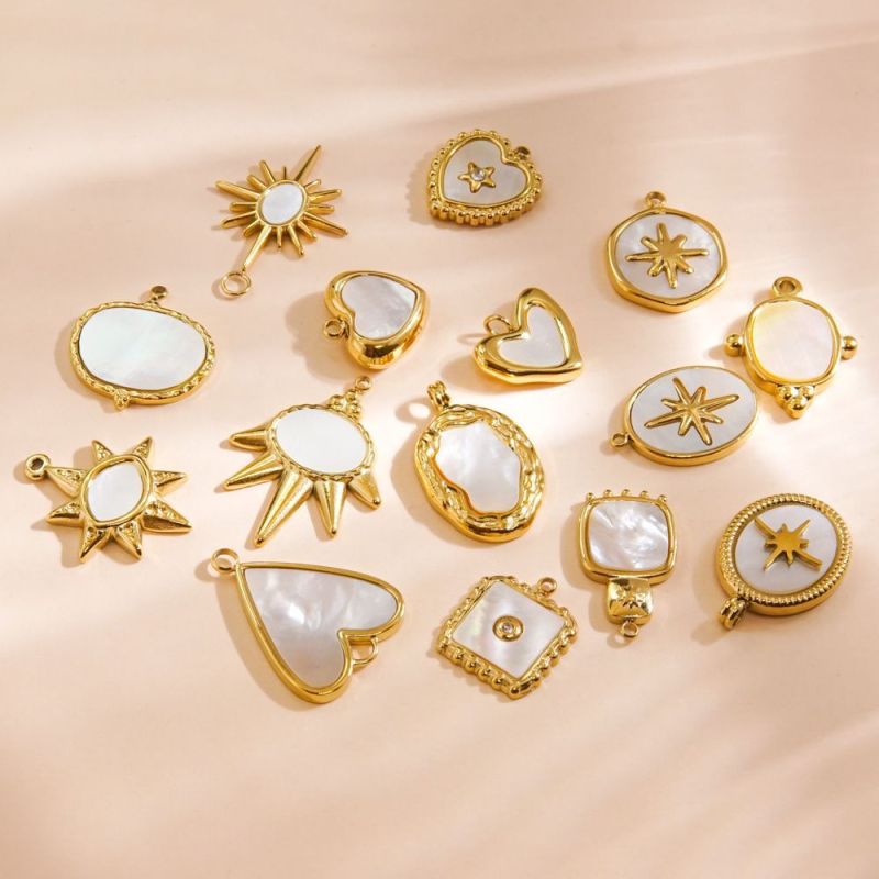 Cross-Border Hot-Selling Retro Heart French Style Titanium Steel DIY Jewelry Accessories Heart Infinity Symbol Stainless Steel