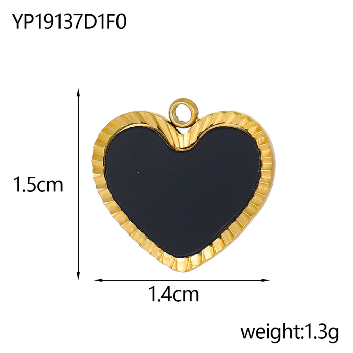 Cross-Border New Zircon Heart Pendant DIY Jewelry Accessories Earrings Bracelet Jewelry Accessories Wholesale