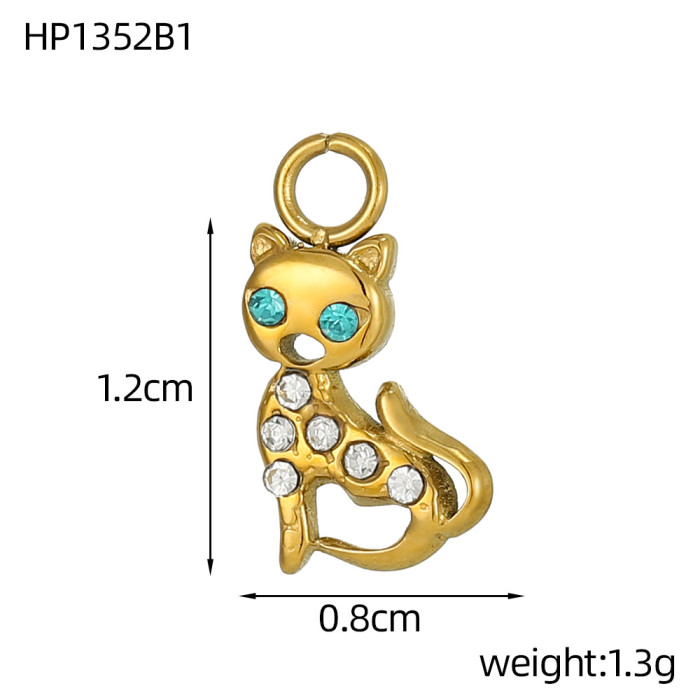European and American Cross-Border Hot-Selling Fashion Simple Light Luxury Versatile Stainless Steel Animal Plant DIY Accessories Jewelry Wholesale