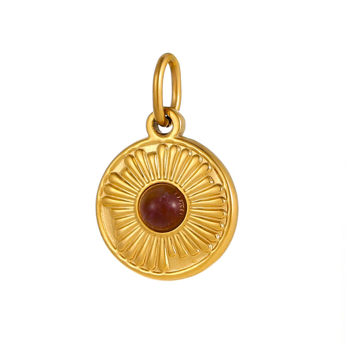 Vintage Agate Stone Necklace for Women French Design High-end Light Luxury Geometric Pendant Fashion Versatile Neckla...