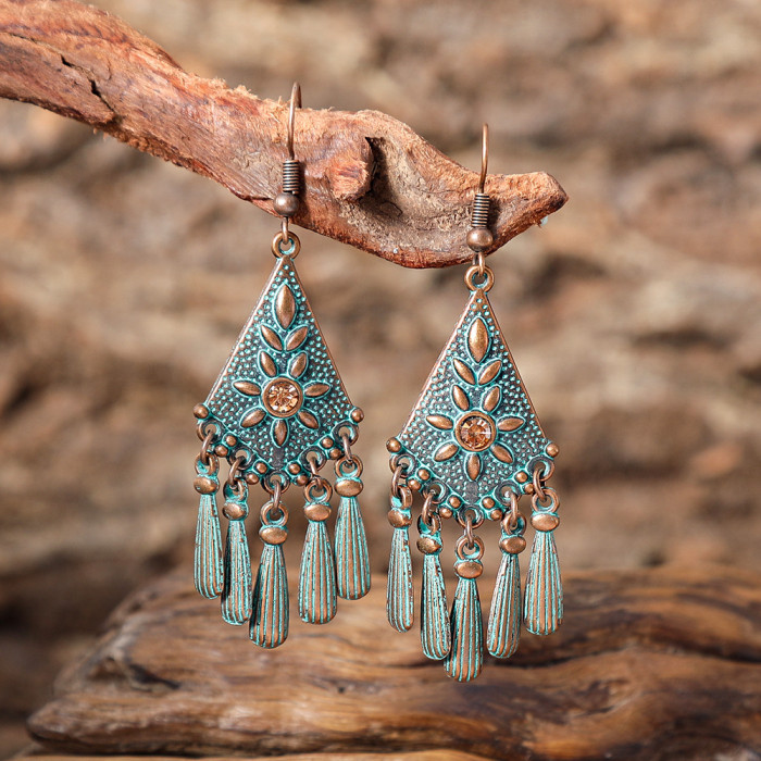 Exaggerated Earrings from Europe and America, Geometric Earrings, Elegant Long Arrow Chain Vintage Women's Tassel Earrings