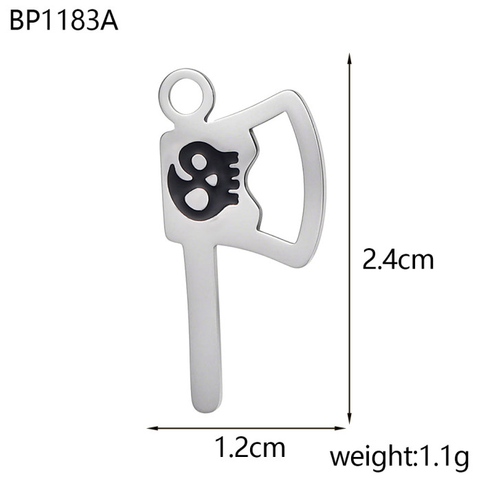 Amazon Europe and America Hot Selling Personalized Stainless Steel Halloween Skull Pendant Jewelry Wholesale, Necklaces