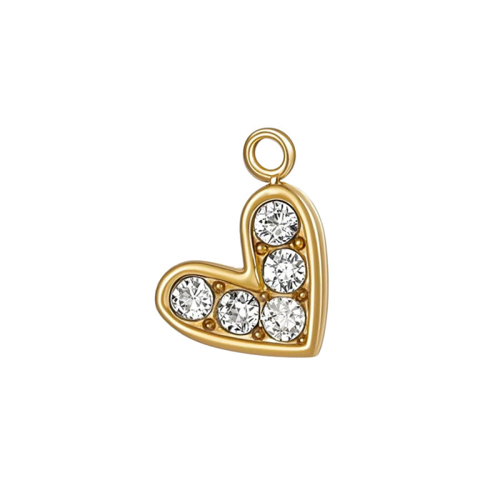 European and American Cross-Border DIY Necklace Earrings Jewelry Pendant Cross-Border Versatile Light Luxury Stainless Steel Accessories Pendant