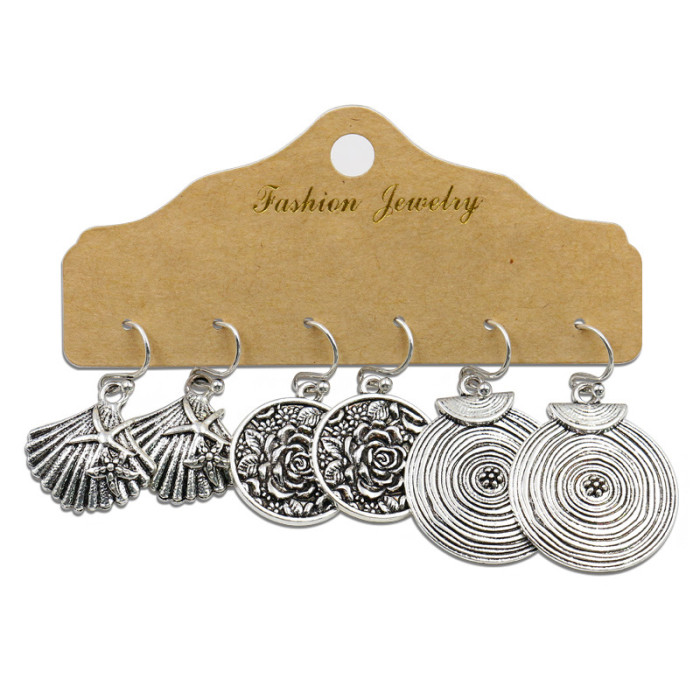 Accessories Trendy 3-Piece Set Tassel Earrings Bohemian Retro New Earrings Set for Women Wholesale, Jewelry Sets